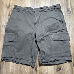 Duluth Trading Flex Fire Hose Carpenter Cargo Shorts Gray 12" Inseam Mens‎ Sz 44